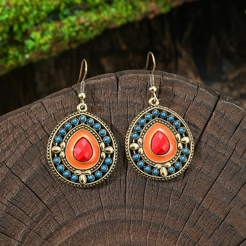 1- Ethnic Teardrop Earrings - Boho Earrings for women