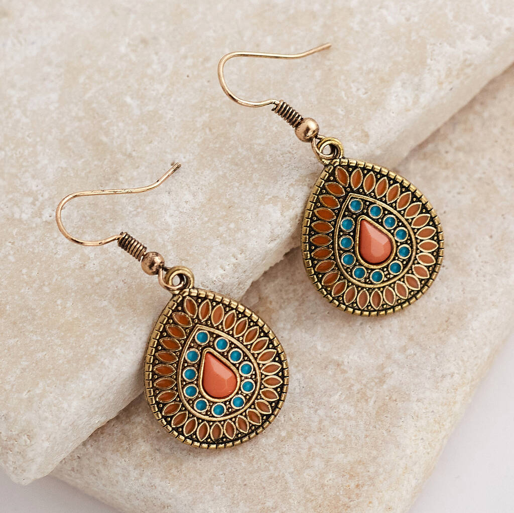 1- Traditional Indian Ethnic Earrings - Boho Earrings for women