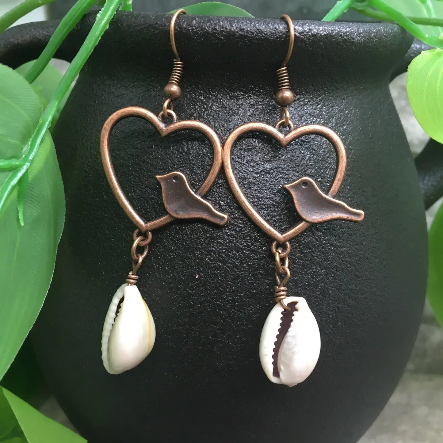 1- Sea Soul Metal Shell Drops - Dainty Gold Drop Earrings