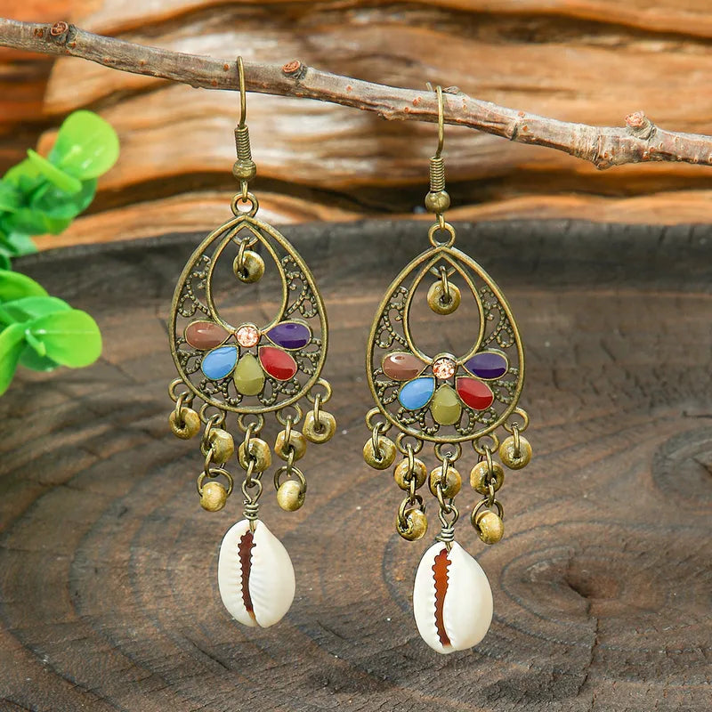 Premium | Beach Wear - Hanging Shell Earrings