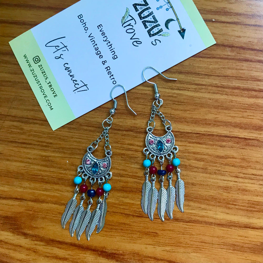 Stunning Stone Earrings-Designer Ethnic Earrings