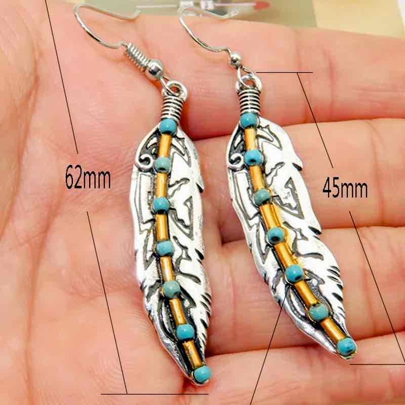 Image of an earring - Boho Leaf Earring Style - 26 by Zuzus Trove