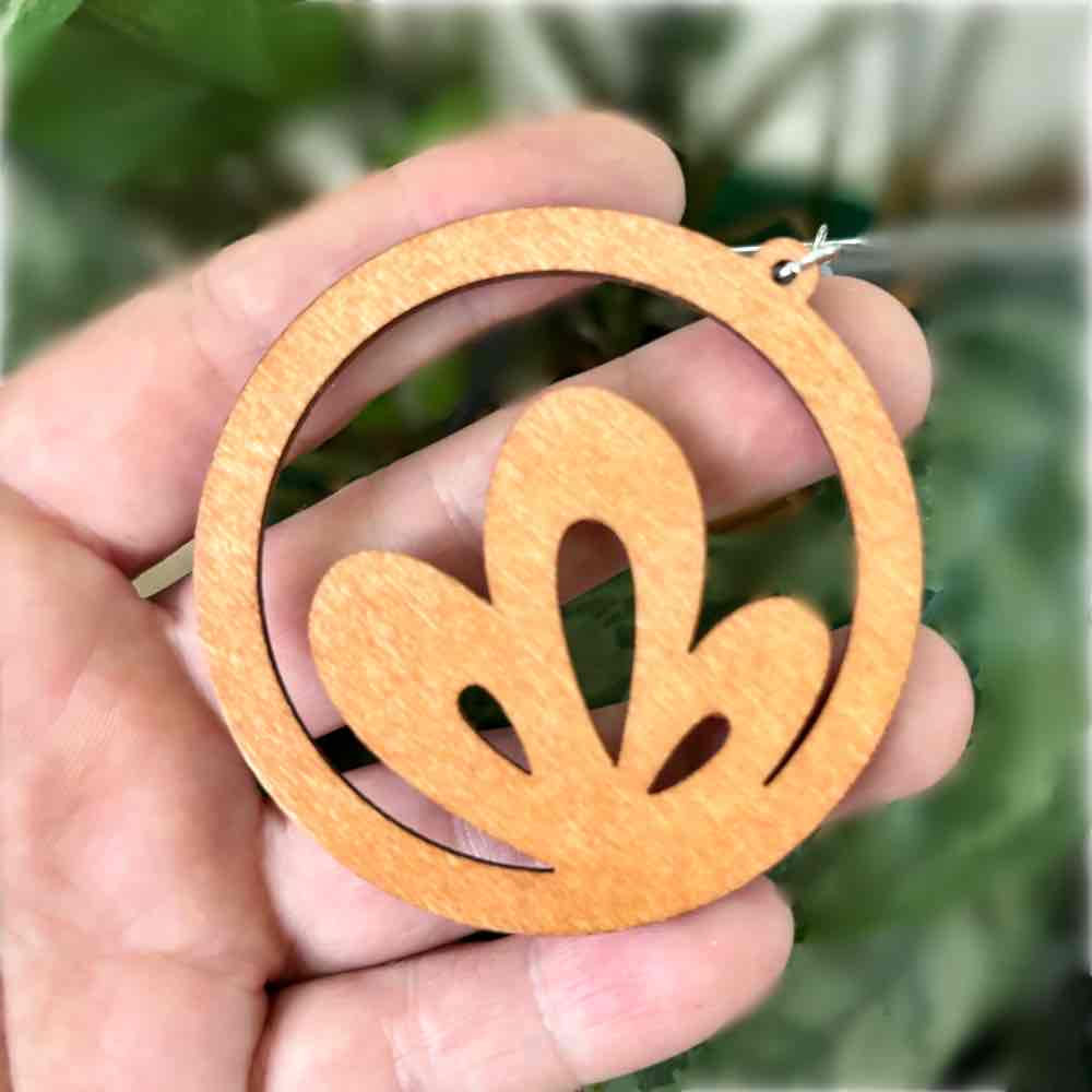 Image of an earring - Butterfly Earrings - Boho Wood Earrings - Style 3 by Zuzus Trove