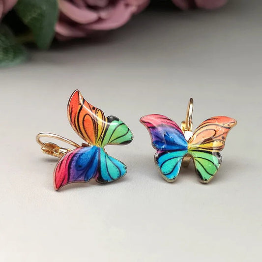 Image of an earring - Butterfly Earrings - Premium - Hypoallergenic Alloy by Zuzus Trove