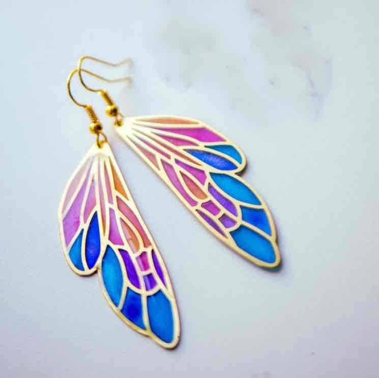 Image of an earring - Graceful Butterly earrings - Wings by Zuzus Trove