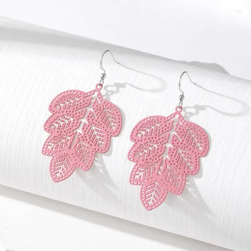 Image of an earring - Korean Leaf Earrings by Zuzus Trove