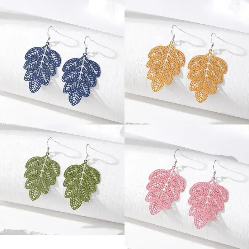 Image of an earring - Korean Leaf Earrings by Zuzus Trove