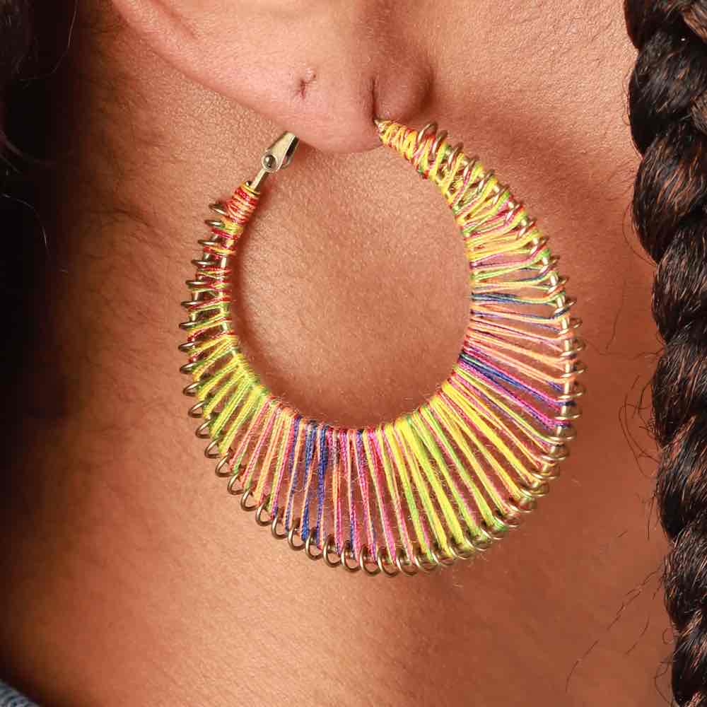 Image of an earring - Luxury - Rainbow Moon Earrings by Zuzus Trove