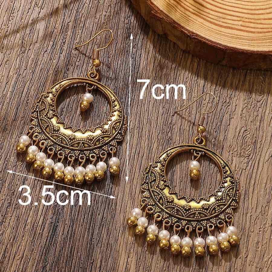 Image of an earring - Pearl Dangler - Gold by Zuzus Trove