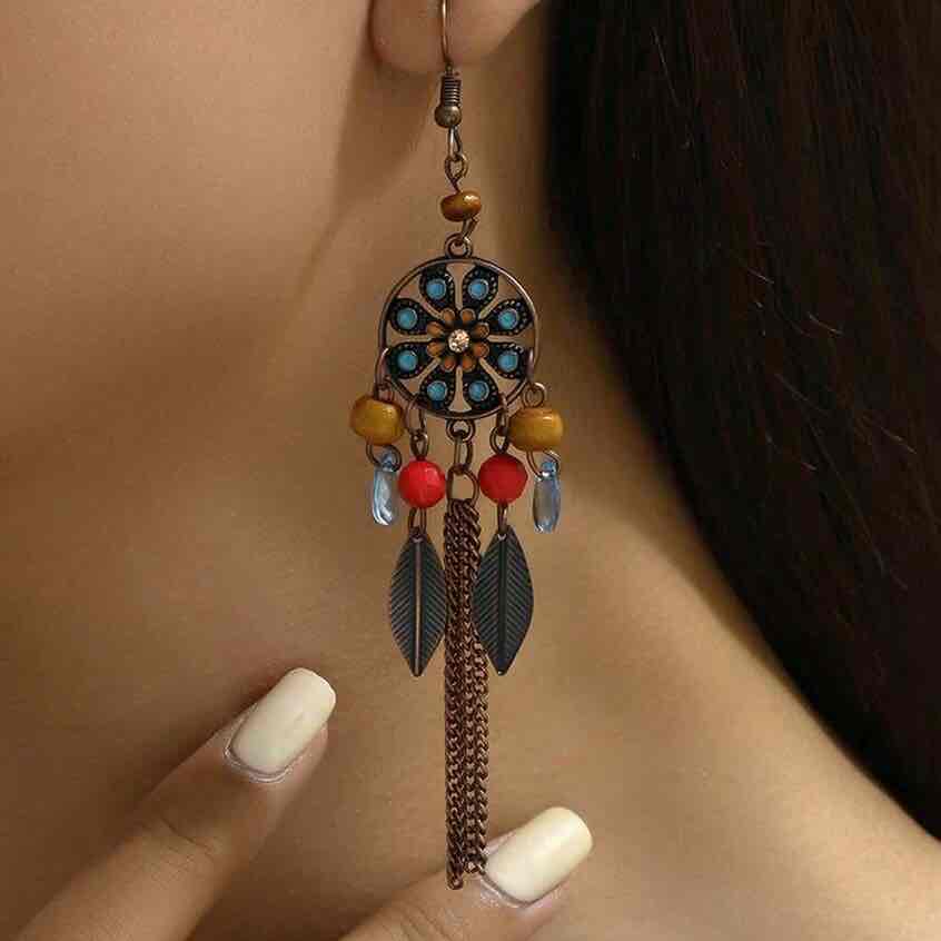 Image of an earring - Premium - Ethnic Chain Earrings by Zuzus Trove