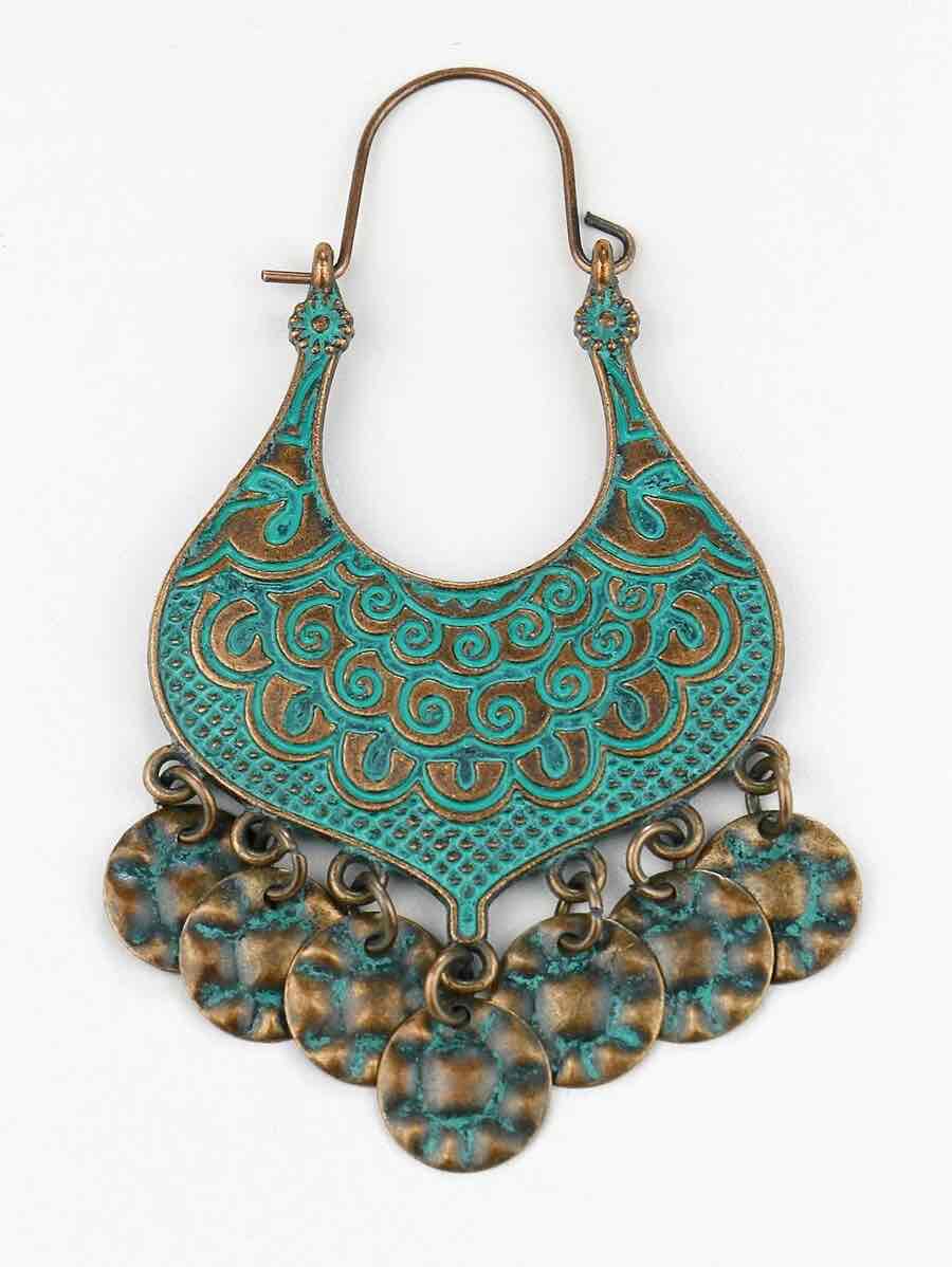 Image of an earring - Premium - Flower Dangle Boho Earrings by Zuzus Trove