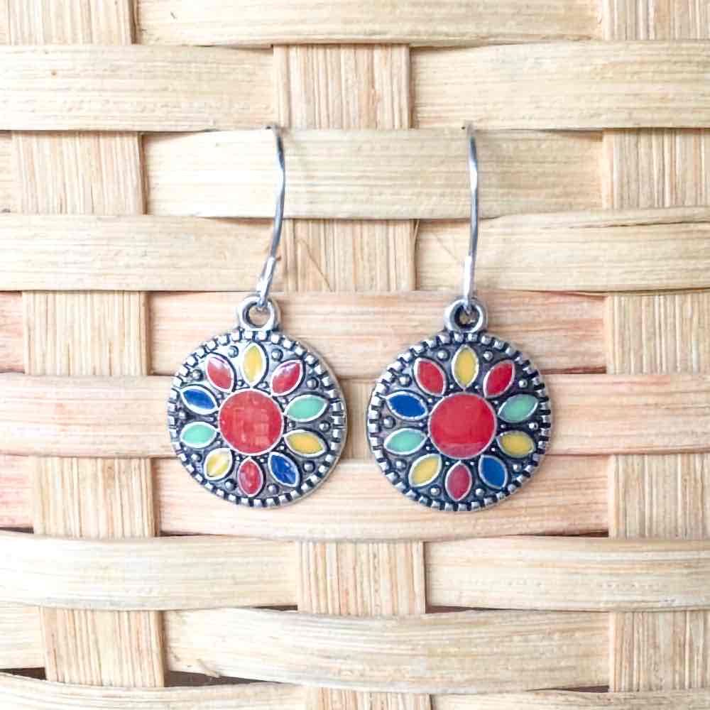 Image of an earring - Premium - Ruby Red Earrings Combo - 3 piece Set by Zuzus Trove