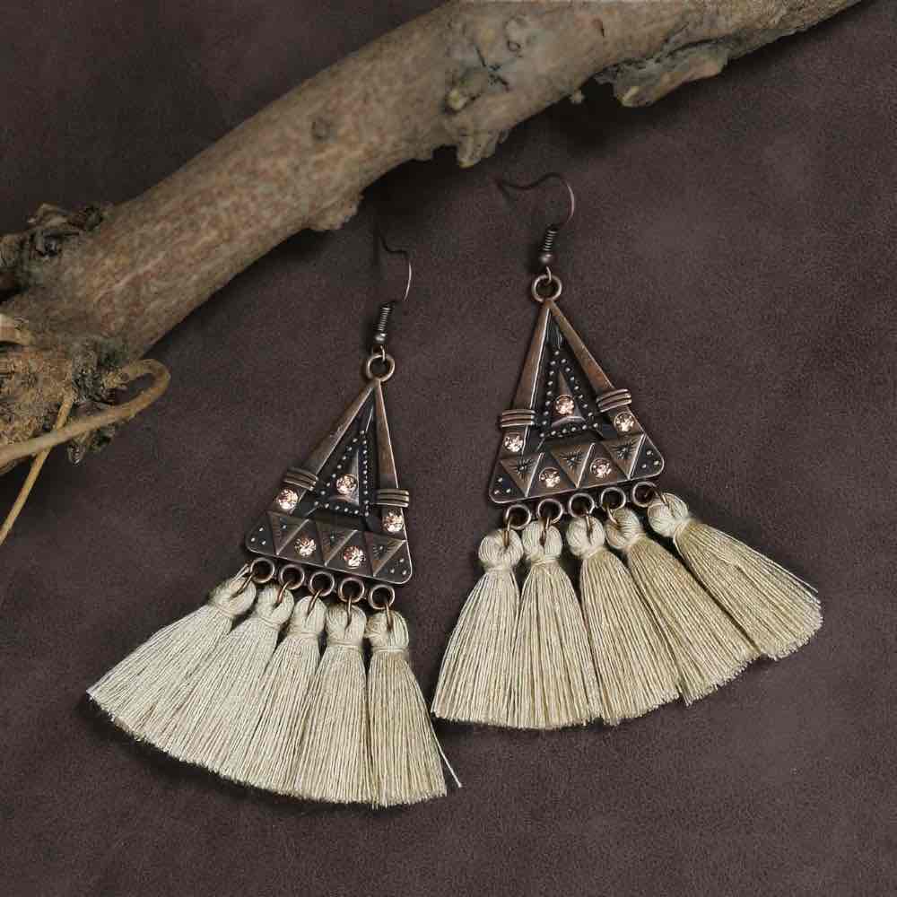 Image of an earring - Premium - Tribal Boho Earrings Combo - 3 piece Set by Zuzus Trove