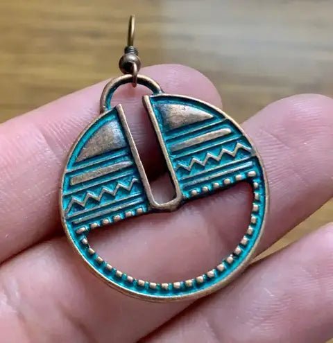 Image of an earring - Tribal Boho Design Earrings by Zuzus Trove