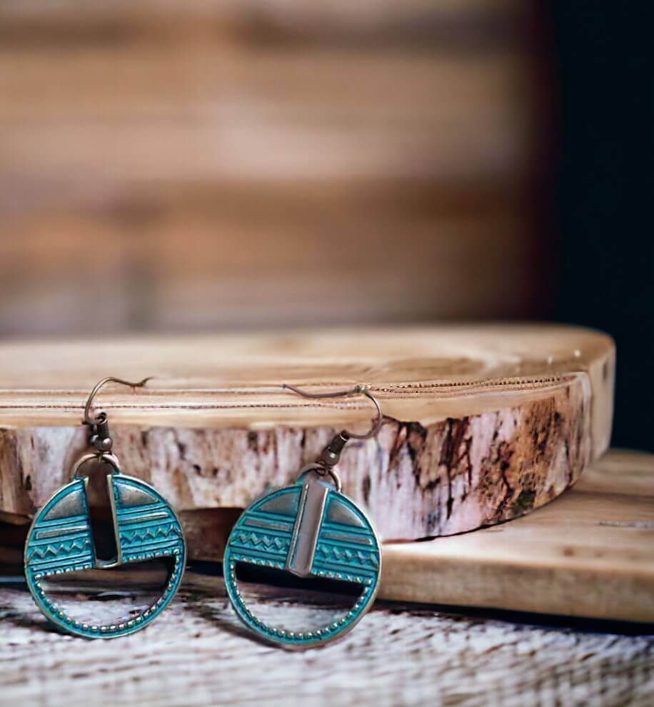 Image of an earring - Tribal Boho Design Earrings by Zuzus Trove