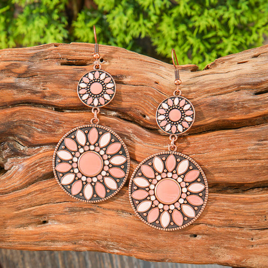 1- Traditional Indian Drop Earrings - Metal Earrings