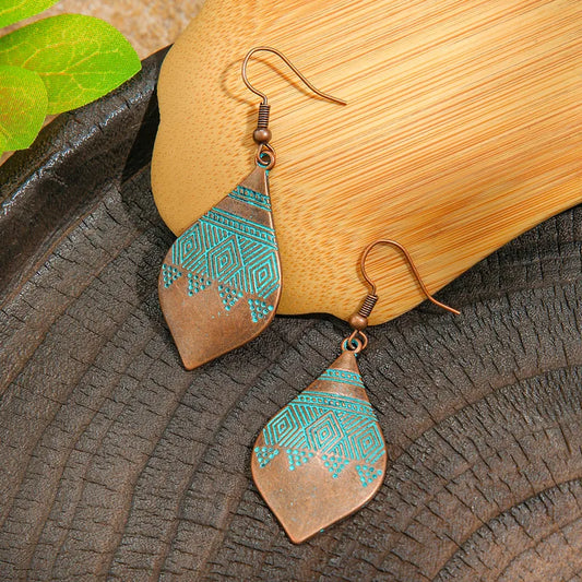 1- Boho Tribal Earrings - Geometric Earrings for Women