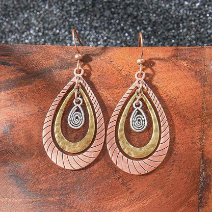 1- Tribal Orbit Ethnic Round Earrings - Ethnic Earrings for Women