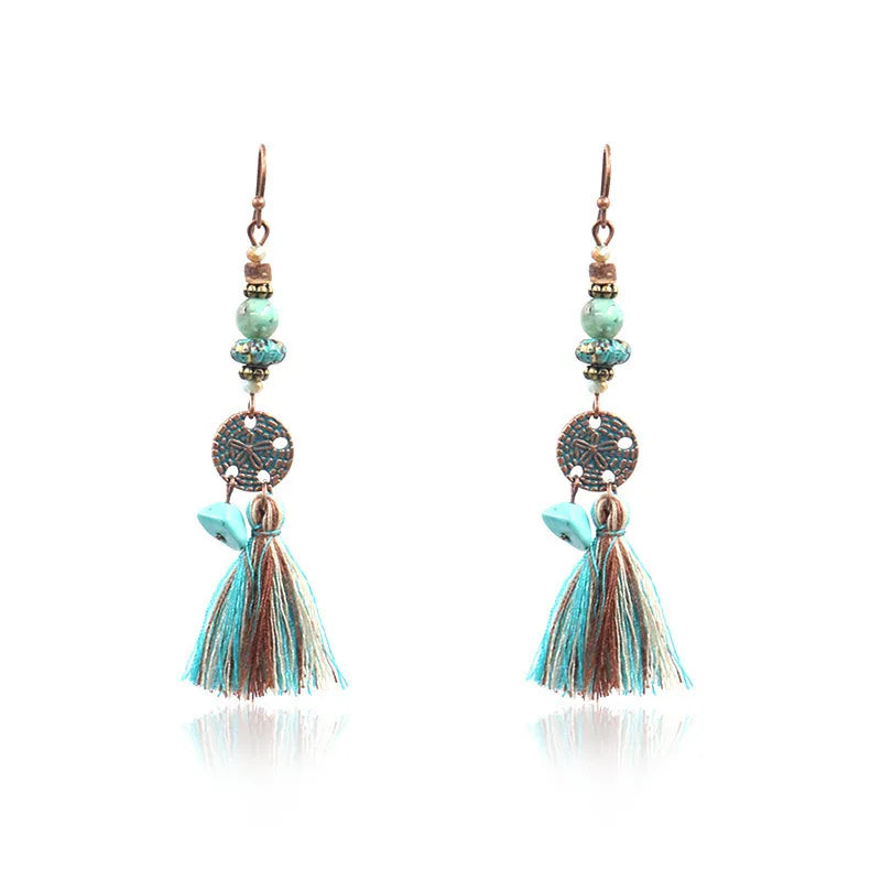 Blue Earrings- Turquoise Stone Earrings