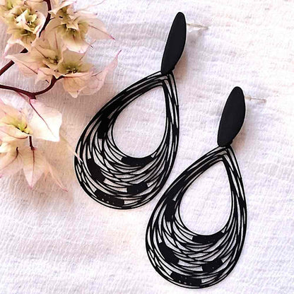 Image of an earring - Boho Black - Night time Elegance by Zuzus Trove