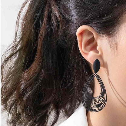 Image of an earring - Boho Black - Night time Elegance by Zuzus Trove