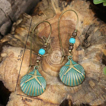 Image of an earring - Boho Shell Earrings - Style 15 by Zuzus Trove