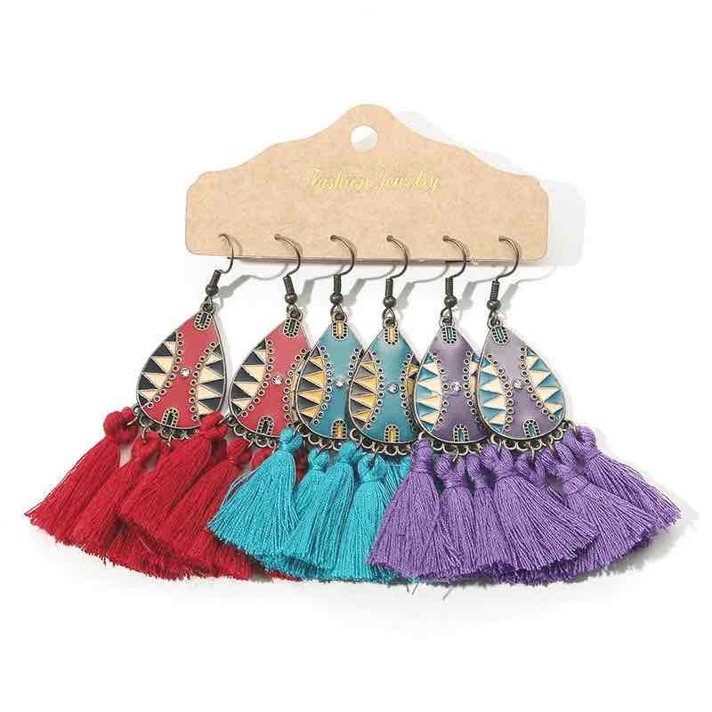 Image of an earring - Earrings Combo Set 27 Tassel by Zuzus Trove