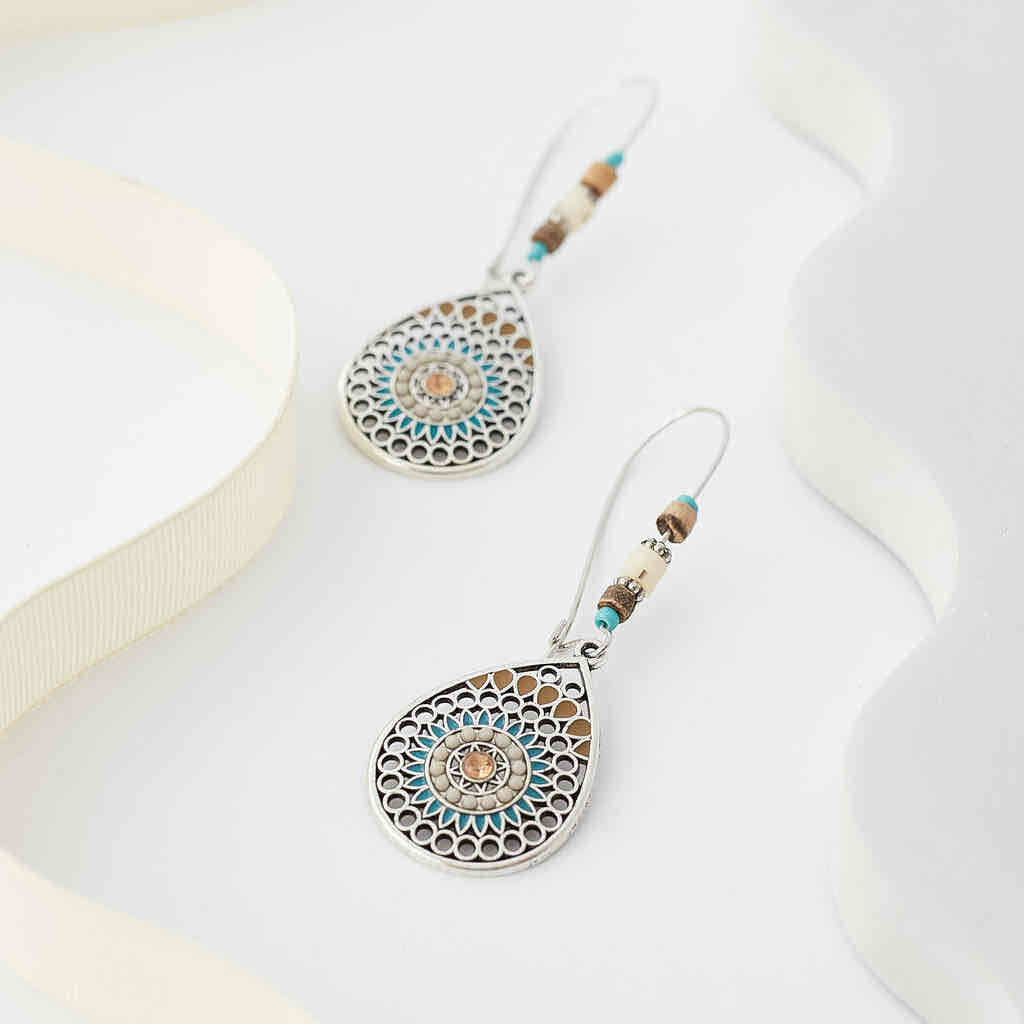 Image of an earring - Ethnic - Drop Earrings - Dangle Earring (Round) by Zuzus Trove