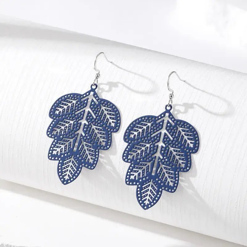Image of an earring - Korean Leaf Earrings by Zuzus Trove