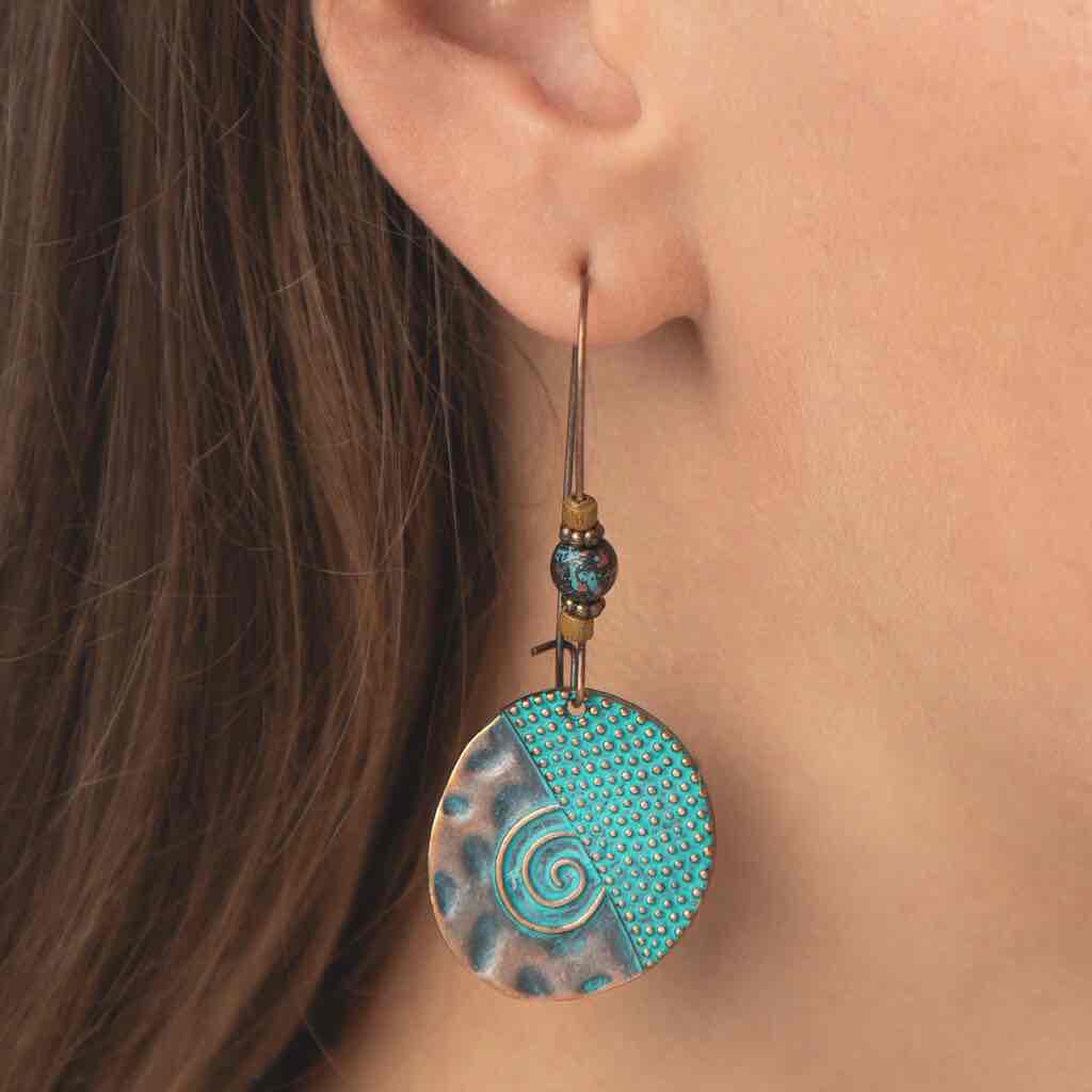 Image of an earring - Mystic Eye - Boho Dangle Earring by Zuzus Trove