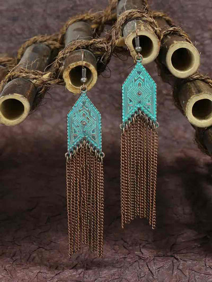 Image of an earring - Premium Boho - Chain Dangle Earrings by Zuzus Trove