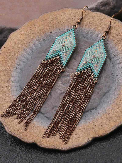 Image of an earring - Premium Boho - Chain Dangle Earrings by Zuzus Trove