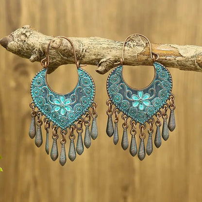 Image of an earring - Premium Boho - flower danglers by Zuzus Trove