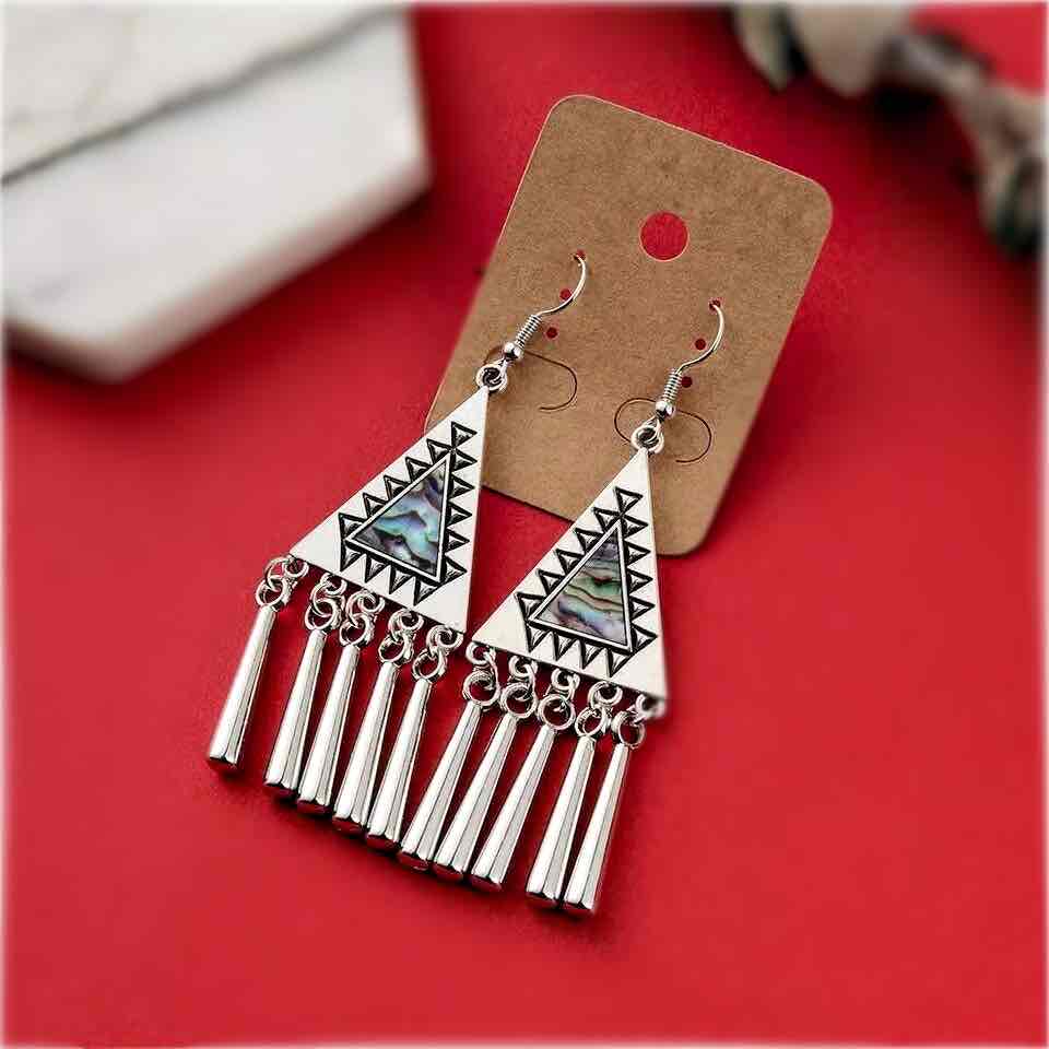 Image of an earring - Premium | Egyptian Abalone Shell Earrings by Zuzus Trove