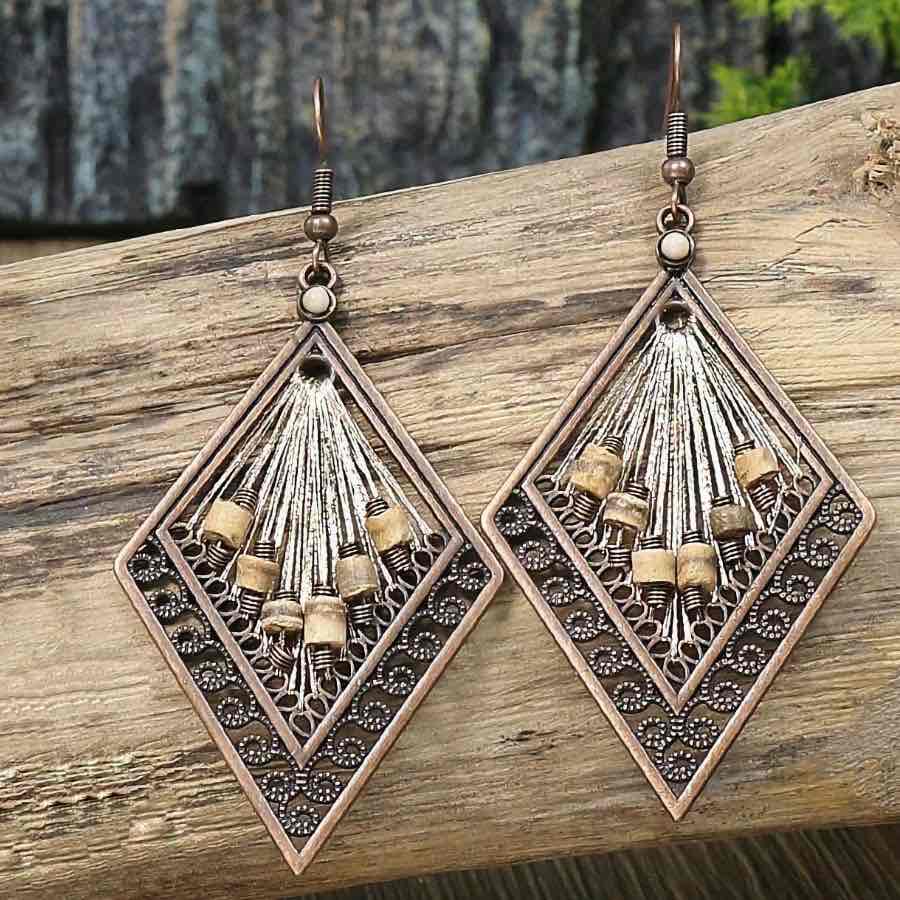 Image of an earring - Premium - Tribal Boho Earrings Combo - 3 piece Set by Zuzus Trove