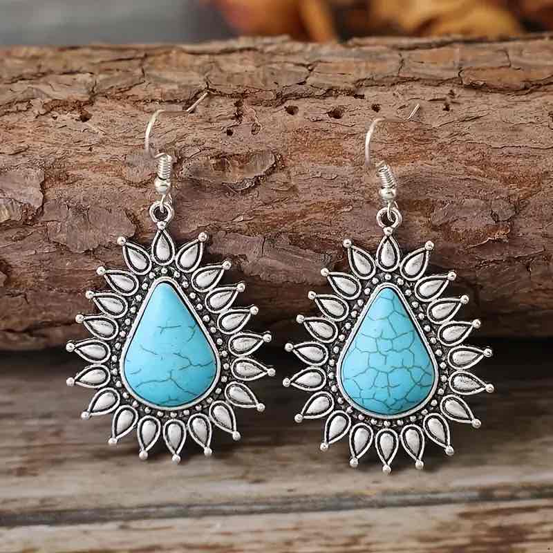 Image of an earring - Silver Turquoise Ear Candy by Zuzus Trove