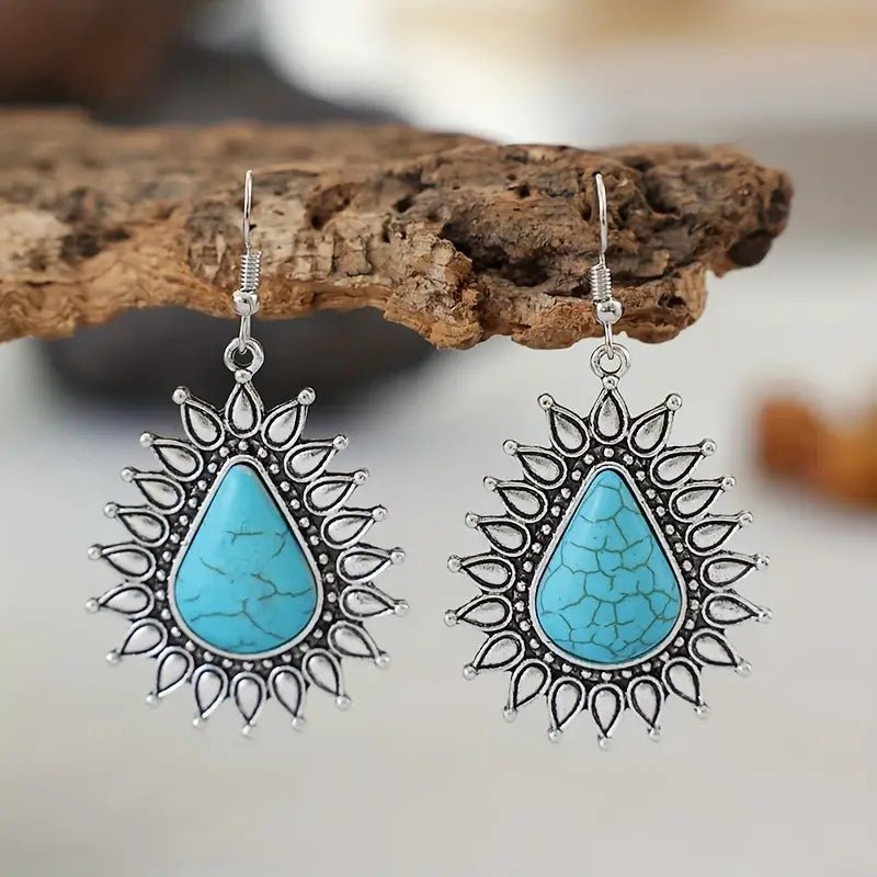 Image of an earring - Silver Turquoise Ear Candy by Zuzus Trove