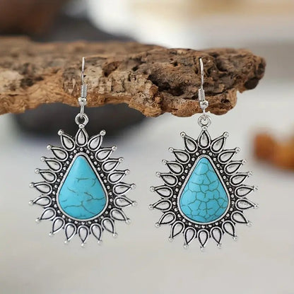 Image of an earring - Silver Turquoise Ear Candy by Zuzus Trove